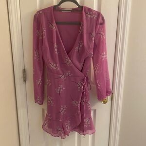 All in Favor Wrap Dress, Small